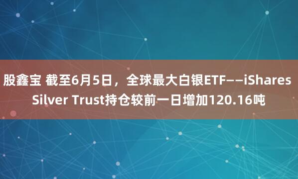 股鑫宝 截至6月5日，全球最大白银ETF——iShares Silver Trust持仓较前一日增加120.16吨