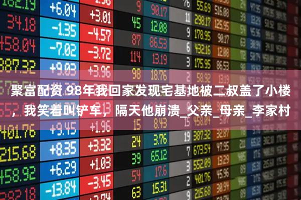 聚富配资 98年我回家发现宅基地被二叔盖了小楼，我笑着叫铲车，隔天他崩溃_父亲_母亲_李家村